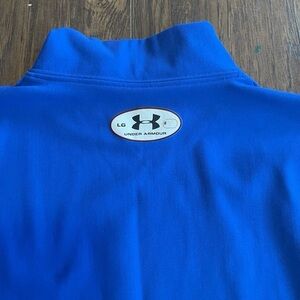 Blue Under Armour long sleeve turtle neck dry wicking material